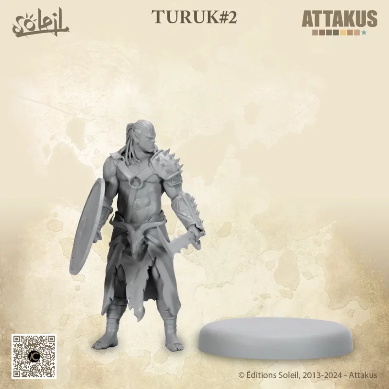 turuk#2-gris-diamant-face+socle-monde-aquilon-attakus-figurine-soleil